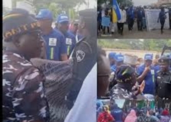 Retired Police Officers, Wives Protest In Abuja Over Pension Bill
