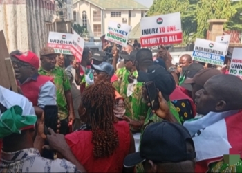 Labour Union Pickets Construction Company Over Anti-union Practices