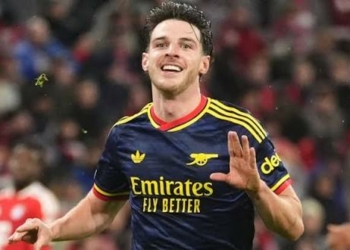 Declan Rice Rescues Arsenal With Late Equaliser Against Bayern Munich