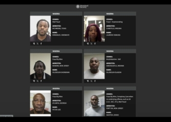 US Releases Names, Photos Of 24 Nigerians Arrested Over Alleged Fraud, Money Laundering