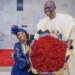 Sanwo-Olu Surprises Wife With Flowers, Shares Kiss At Women’s Conference