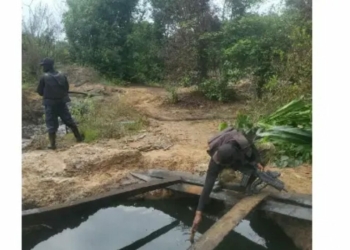 Delta: Navy Discovers 40,000 Litres Of Suspected Crude Oil In Dugout