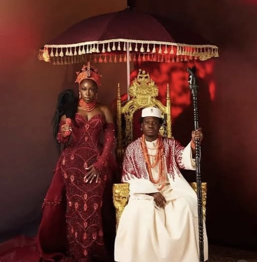 Zlatan And Davita Showcase Edo And Yoruba Heritage At Wedding As Davido Joins Groomsmen 1 IMG 7227 1