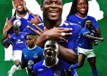 Everton Mark Nigeria@66 With Amokachi, Aiyegbeni, Yobo, Others