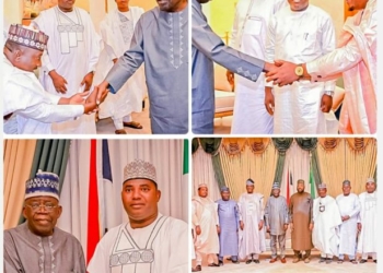 Matawalle Leads 8 Suspended Zamfara Lawmakers To Tinubu, Reaffirms Loyalty To APC