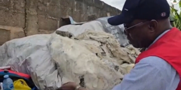 NAFDAC Uncovers Residential Building Stockpiling Over 100 Sacks Of Empty Alcohol Bottles For Suspected Counterfeiting 2 NAFDAC Uncovers Residential Building Stockpiling Over 100 Sacks Of Empty Alcohol Bottles For Suspected Counterfeiting