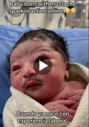 "Senior Man Baby"- Reactions As Baby Born With Full Blown Moustache Goes Viral 1 Screenshot 20261024 113353