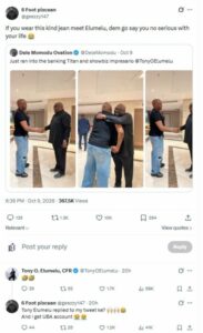 Tony Elumelu Reacts to Young Nigerian’s Comment on His ‘Crazy Jeans’ Outfit
