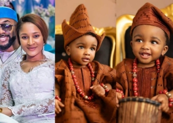 “Mr No Gree For Anybody” – Adesua Etomi Celebrates 2nd Son On His Birthday 