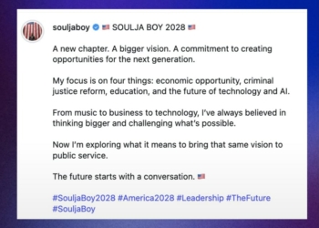 Soulja Boy Teases 2028 US Presidential Run