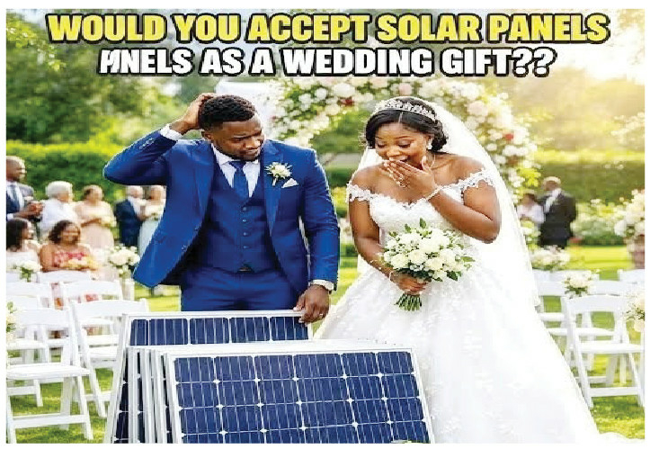 solar panels as wedding gifts