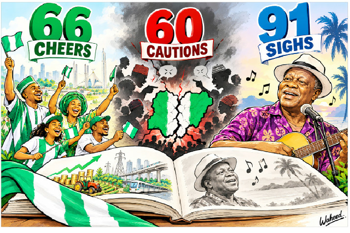 66 Cheers, 60 Cautions & 91 Sighs 1 wole olaoye